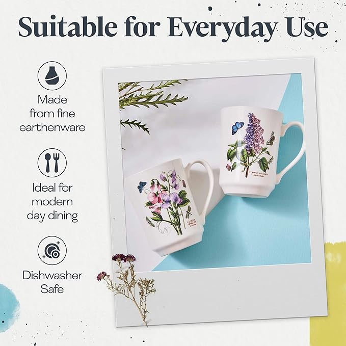Portmeirion Botanic Garden Dinnerware - Set of 30, Floral Design