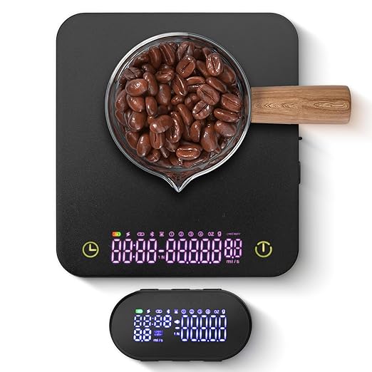 Diceaynico Mini Coffee Scale, 3kg/0.1g Espresso Scale, Rechargeable