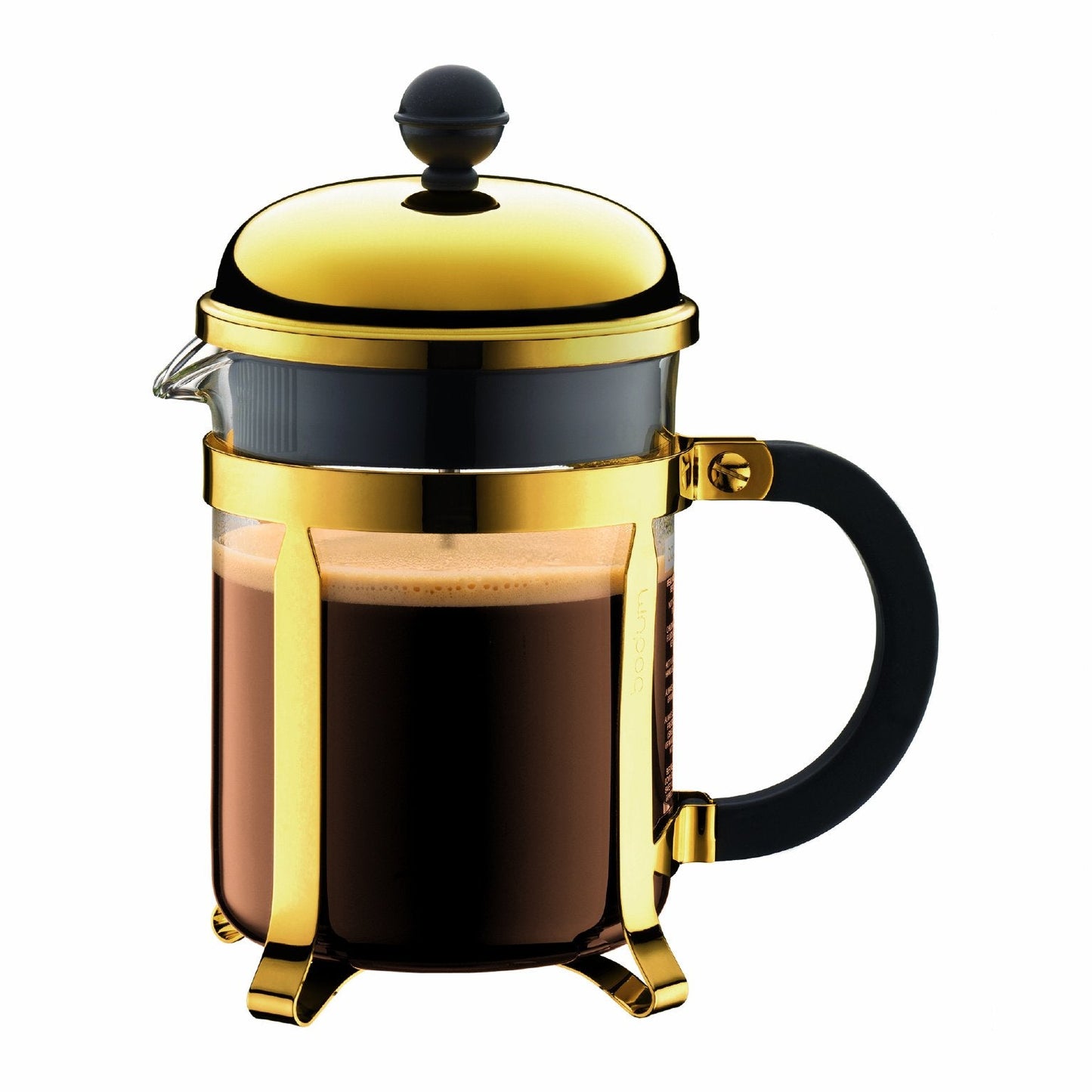 Bodum 51oz Chambord French Press Coffee Maker, High-Heat Borosilicate Glass, Polished Stainless Steel – Made in Portugal