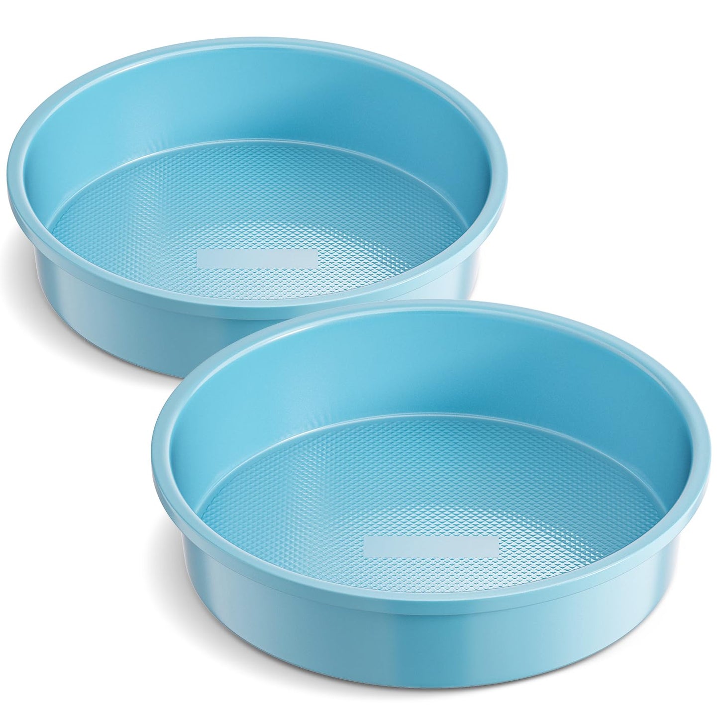 HONGBAKE Ceramic Nonstick 9” Round Cake Pans, Heavy-Duty Aluminized Steel