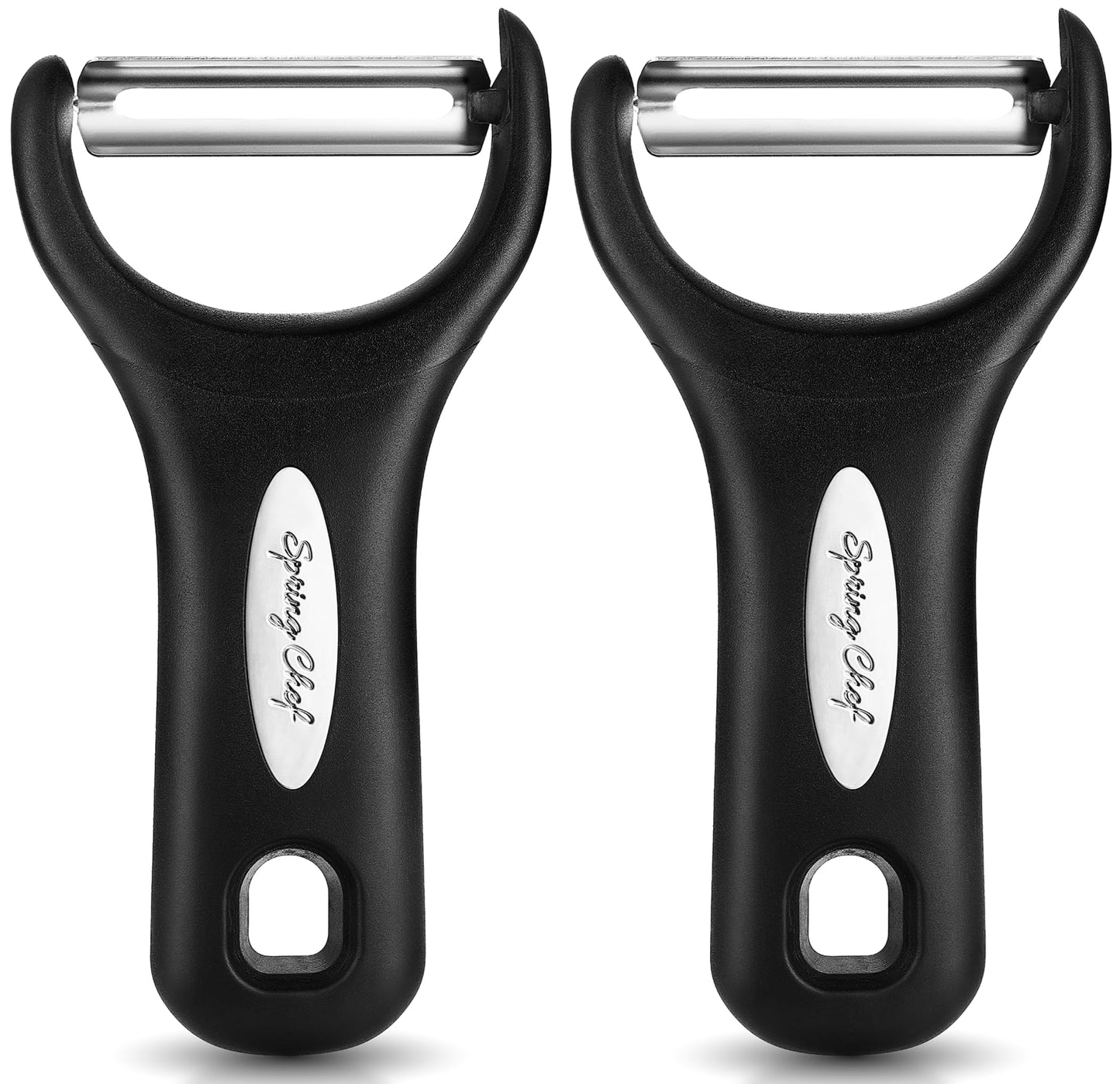 Spring Chef 3pcs Vegetable Peelers for Kitchen, Swivel, Y & Julienne Peeler