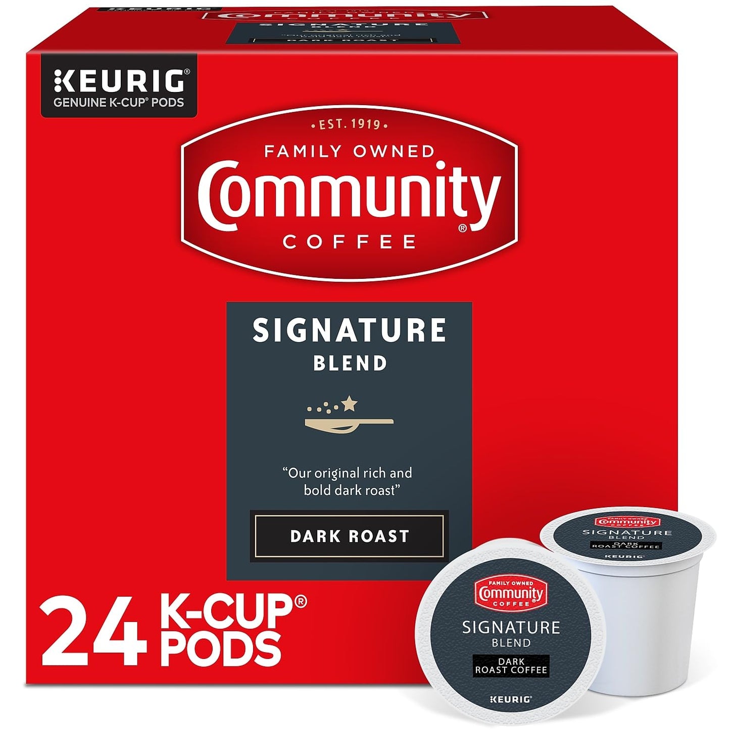 Community Coffee Grandma's Sugar Cookie Keurig K-Cup Pods, Limited Edition Holiday Flavor, Natural Ingredients, 10 Count (Pack of 6)