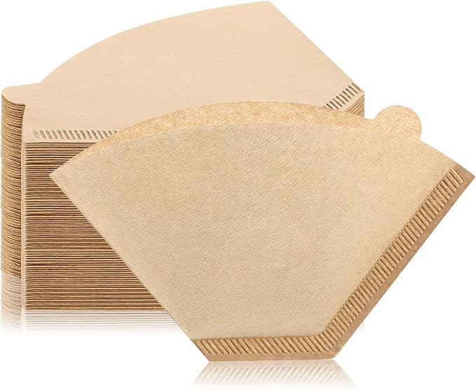 100Pcs Coffee Filters #2, Unbleached 2 Cone Filters Paper