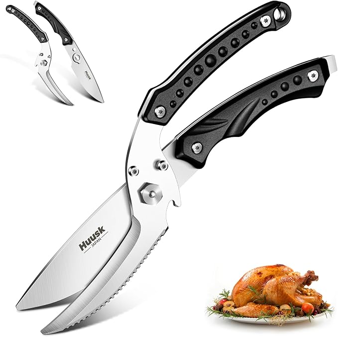 Huusk Kitchen Scissor for Food Detachable Heavy Duty Poultry Shear - Bronze