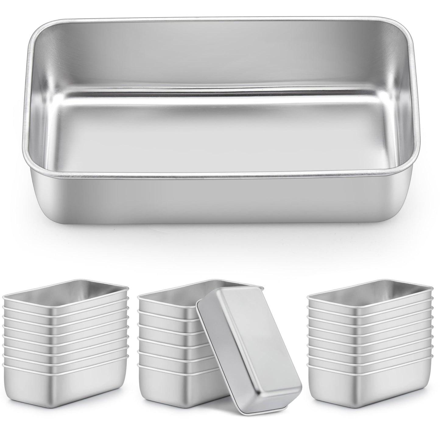 LIANYU Bread Loaf Pans Set of 4, 1 Large (12x5 Inch) & 3 Medium (9x5 Inch)