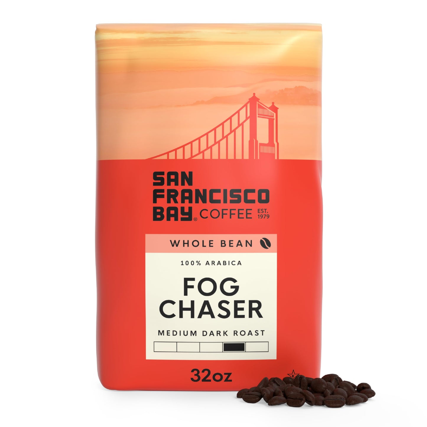 San Francisco Bay Coffee DECAF Gourmet Blend Whole Bean Coffee, 2 lb bag