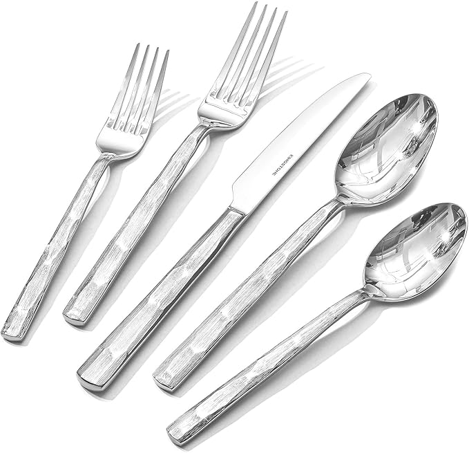 KINGSTONE 30-Piece Silverware Set, 18/10 Stainless Steel Flatware Set for 6