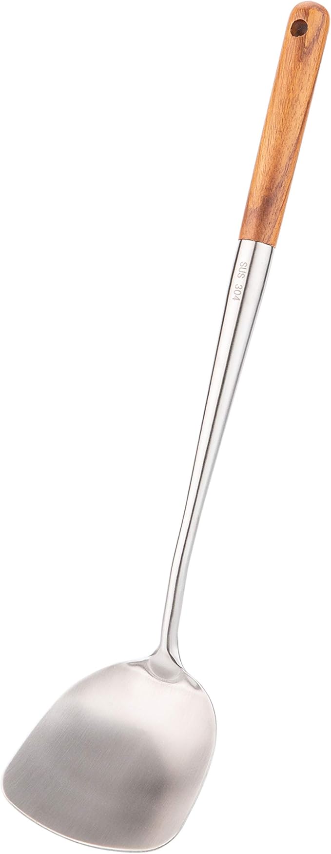 FJNATINH Solid 304 Stainless Steel Skimmer Slotted Spoon Colander Strainer Ladle for Cooking and Frying, Kitchen Utensils Wire Strainer Pasta Strainer Spoon
