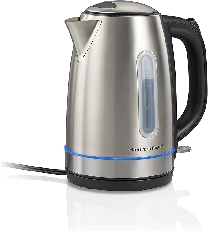 Hamilton Beach 1.7 Liter Electric Tea Kettle, Water Boiler & Heater