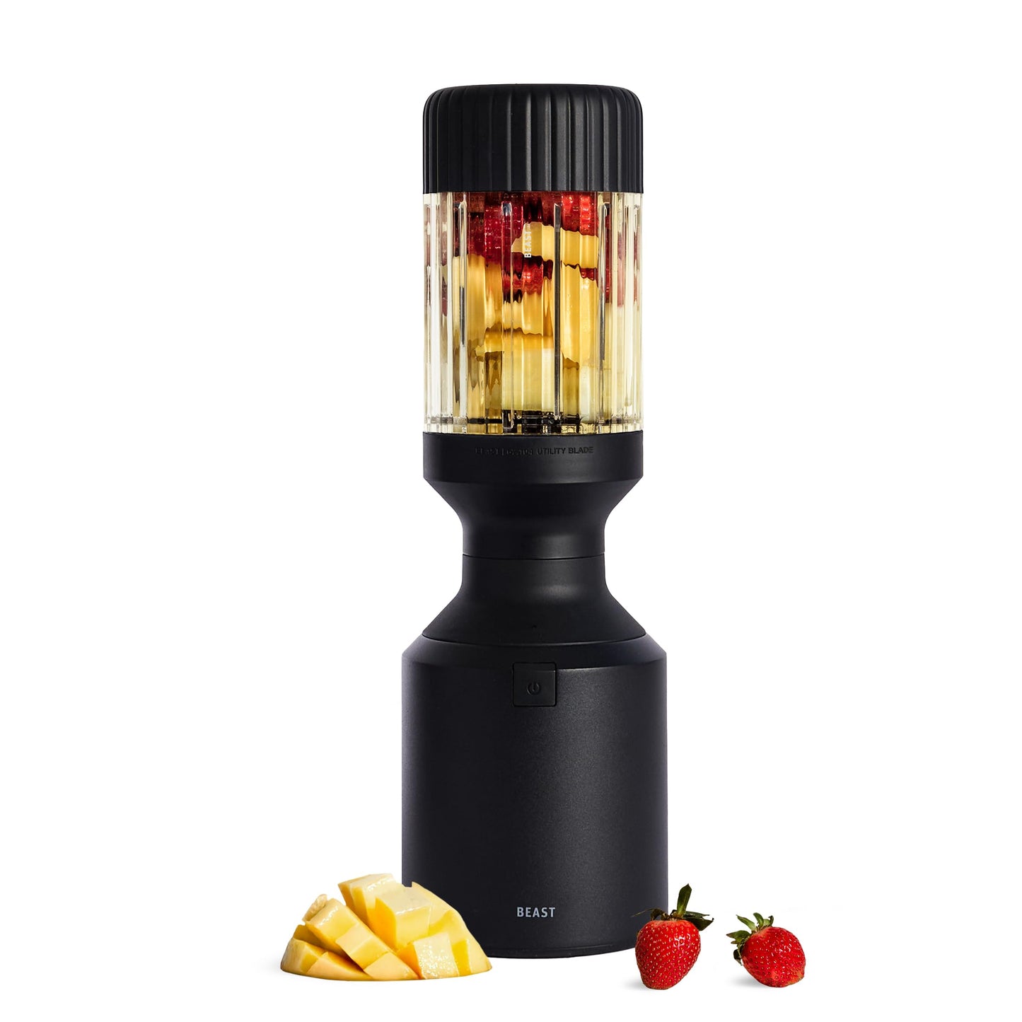 Beast Mega 1200 Plus Countertop Blender, XL Vessel, Carbon Black, 1200W