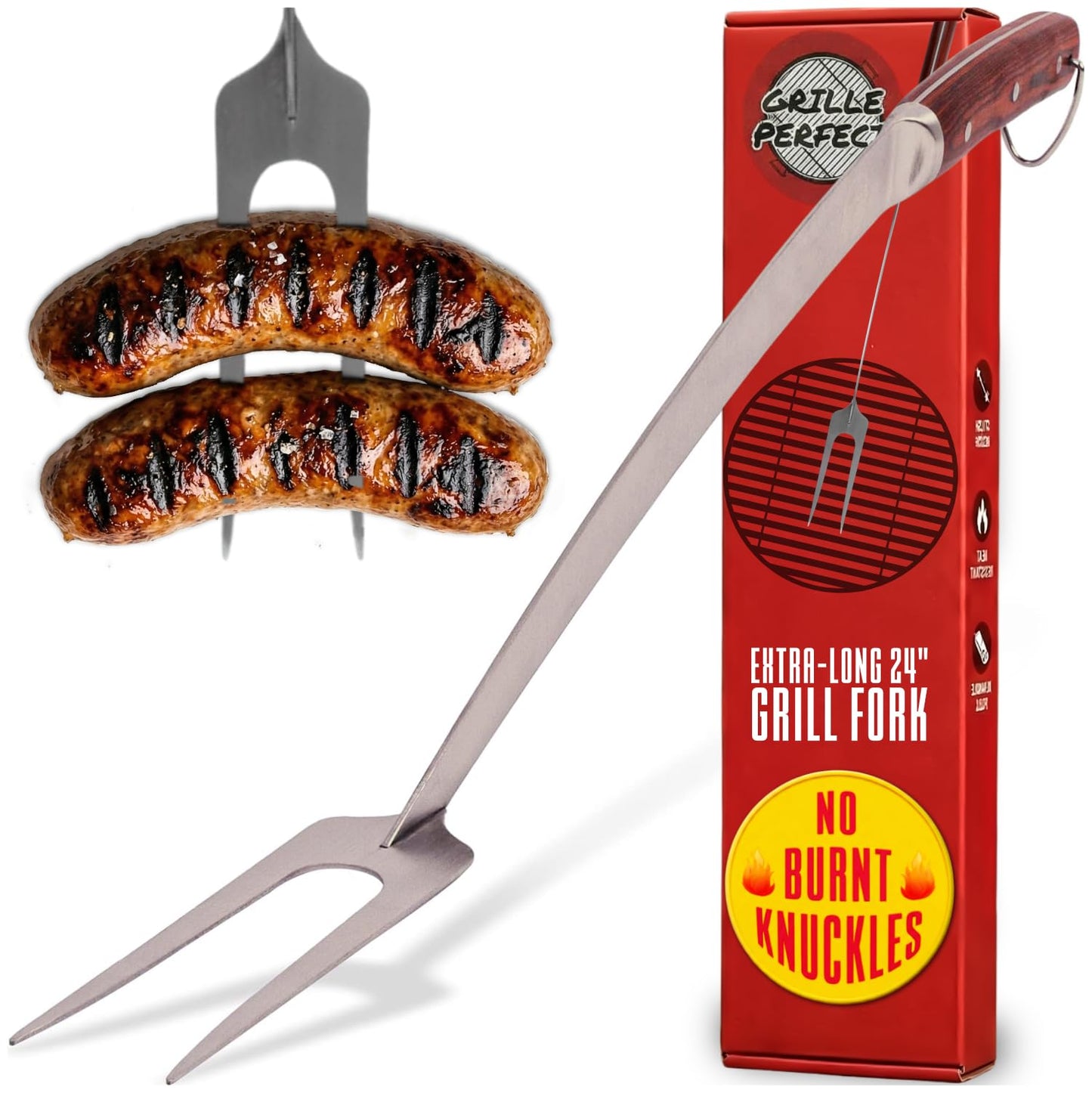 Grill Spatula 24-inch Super Long for Grilling Barbecue Griddle and Fire Pit Extra Strong Curved Neck Premium Hardwood Handle Large Stainless Steel Blade For BBQ Outdoor Kitchen and Grilled Food