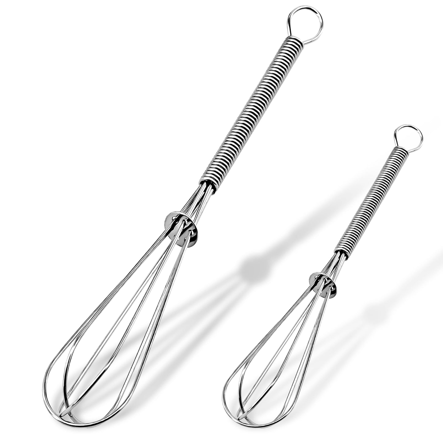 Anaeat Silicone Balloon Whisk, Perfect for Non-Stick Cookware, Milk and Egg Beater Blender, Heat Resistant Kitchen Whisks for Whisking, Cooking, Baking, Beating, Frothing & Stirring (Black)