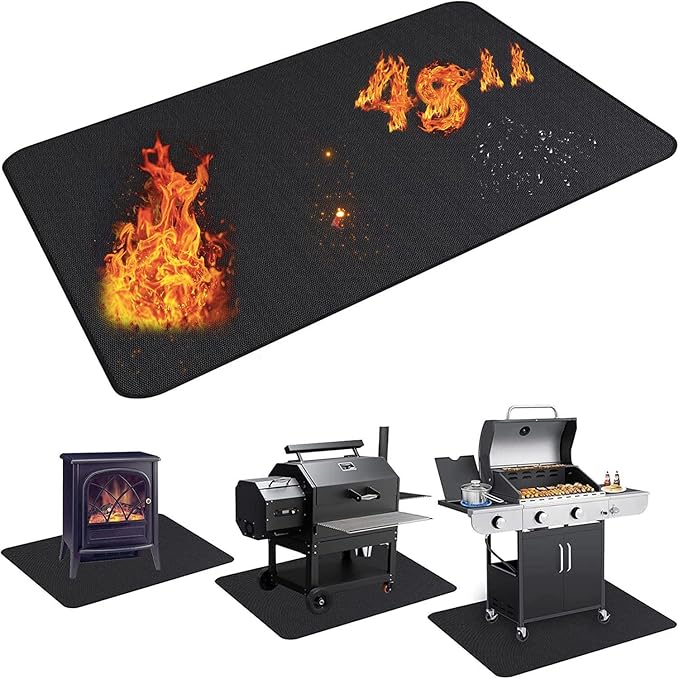 UBeesize 3 Pack Grill Mats for Outdoor Grill, Heavy Duty Grill Mats, Non Stick BBQ Grill Mats & Baking Mats, Resuable and Easy to Clean, Works on Gas Charcoal and Electric BBQ-15.75 x 13 Inch