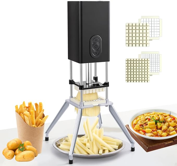 YOTAN Electric French Fry Cutter, Vertical French Fry Cutter for Potatoes