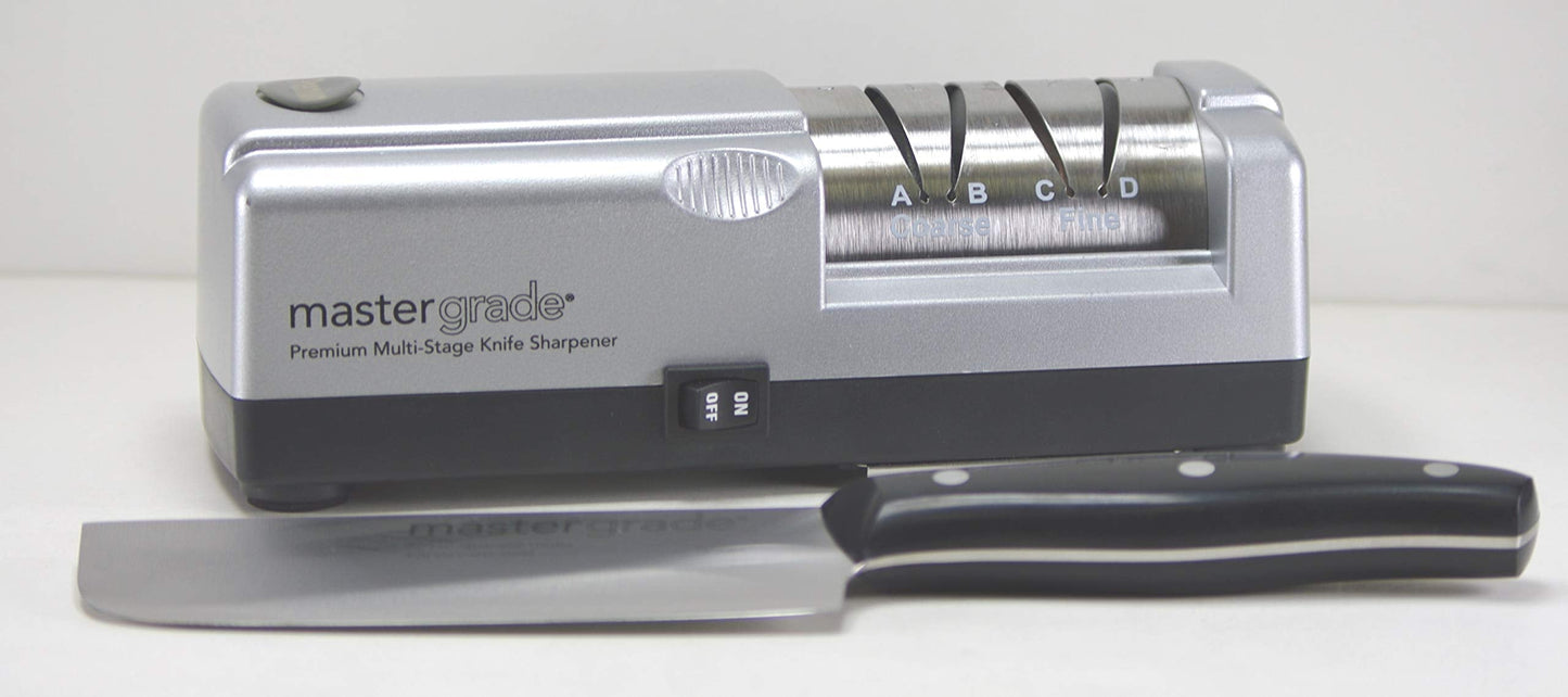 Master Grade Commercial Electric Knife Sharpener with 3 Pair of Sharpening Wheel