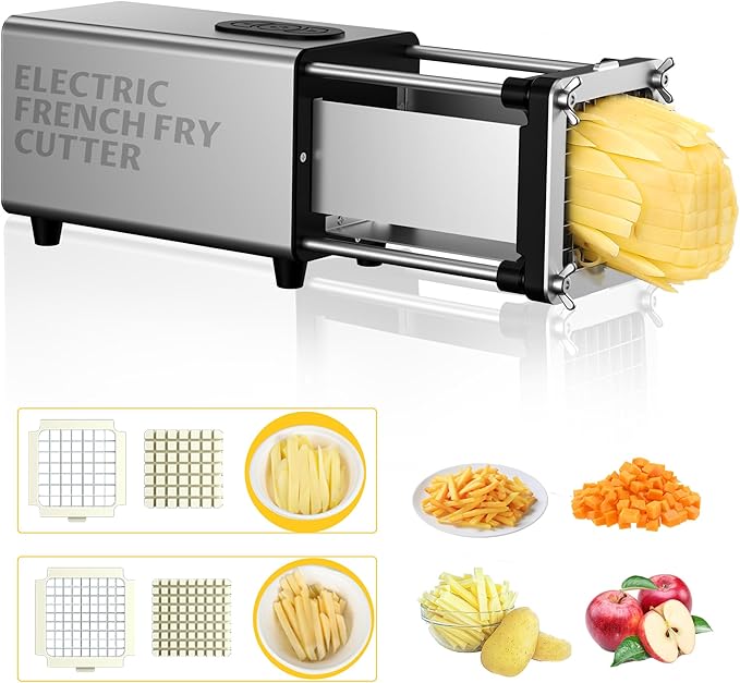 YOTAN Electric French Fry Cutter, Vertical French Fry Cutter for Potatoes