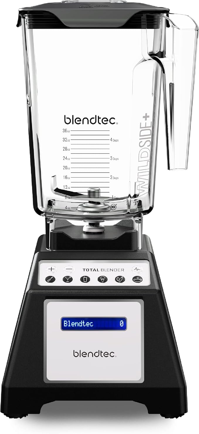 Blendtec Total Blender Classic (Black) & 90oz* WildSide+ Jar