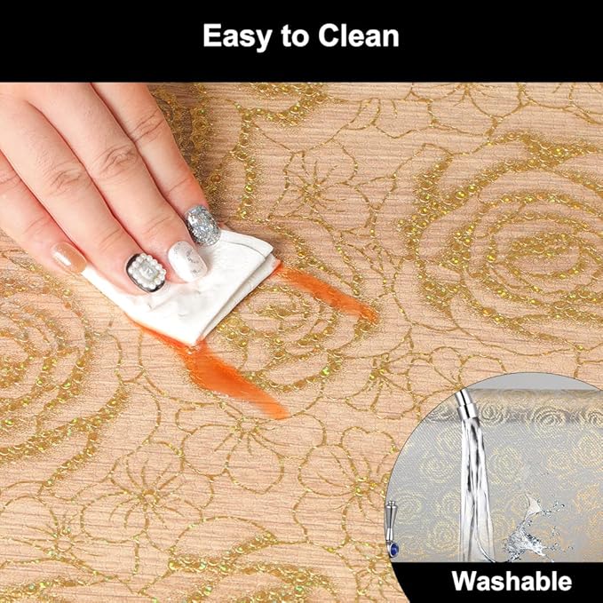 Cooyes Shelf Liner – Premium Non-Adhesive Cabinet & Drawer Liner for Kitchen – Waterproof Shelf Paper with Modern Pattern – Durable EVA Cabinet Mat – Easy to Cut （12" W x 120" L）
