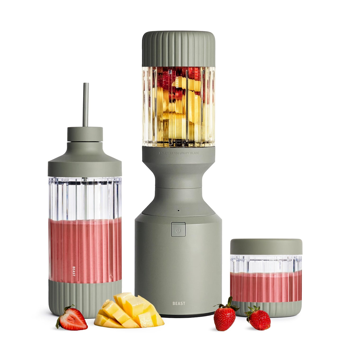 Beast Mega 1200 Plus Countertop Blender, XL Vessel, Carbon Black, 1200W