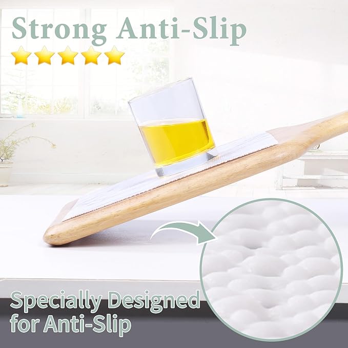 Drawer and Shelf Liner for Kitchen Cabinet: 17.3 in X 39.37Ft Non Slip Waterproof Shelf Paper Non Adhesive Refrigerator Liners White Marble Easy Liners for Bathroom with Knife Tape Measure