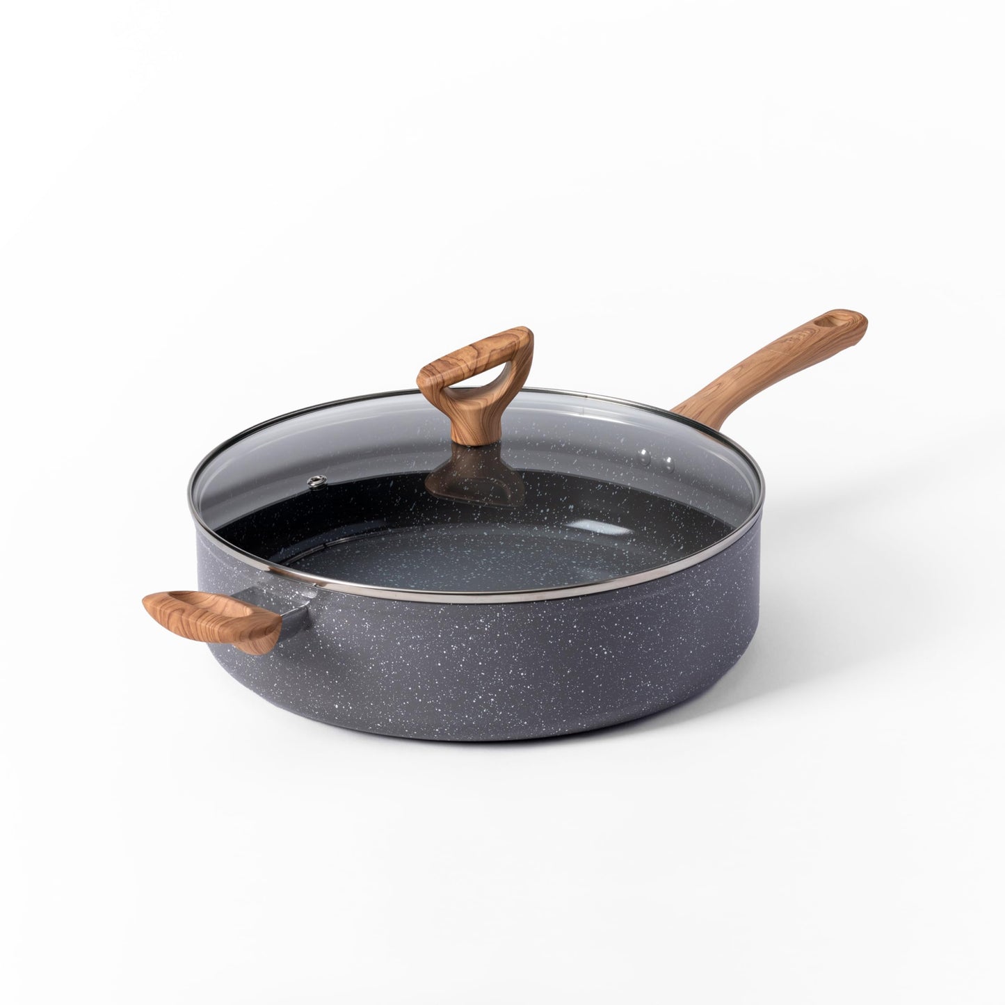 T-Fal Revive Ceramic Nonstick Sauté Pan with Lid, 6 Qt Forged Skillet