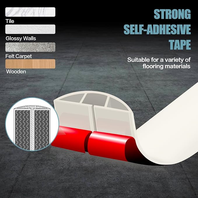 Floor Cord Cover Cable Cavity Self Adhesive Cord Hider Floor 10FT Floor Cable