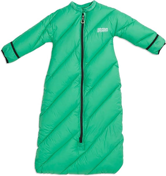 Big Mo 40° Kids Sleeping Bag (Ages 18-36m). The Coziest, Funnest Camping Sleeping Bag for Kids with Adjustable Cuffs.