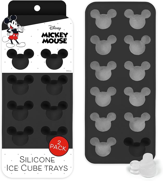 Disney Winnie the Pooh Silicone Ice Cube Tray, 2-Pack 5"x12.5", BPA-Free