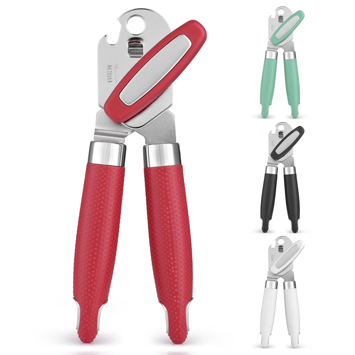 Zulay Kitchen Can Opener with Large Bottle Opener
