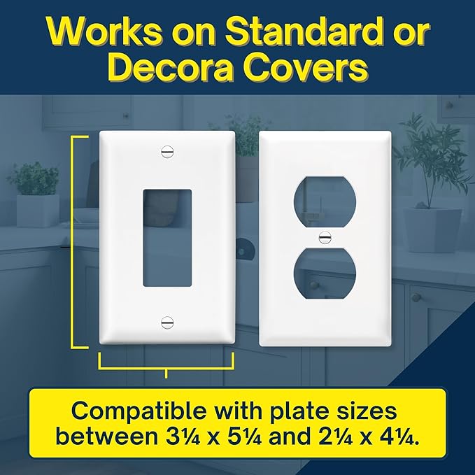 BeraTek Power Perch Wall Outlet Shelf with Cord Storage Strap - Declutter & Reclaim Counter Space - Top Uses: Charging Shelf, Echo Dot Stand, Apple HomePod Mini Wall Mount - White, 2-Pack