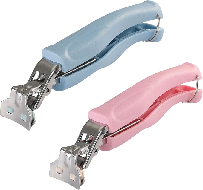 SPTECHMAKE Stainless Steel Bowl Gripper Clips, 3, Blue Green Pink