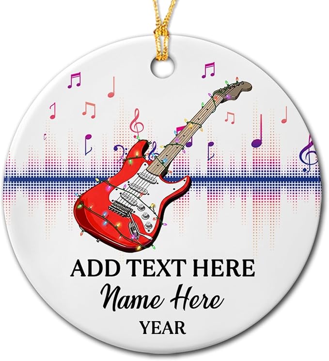 Personalized Drum Set Ceramic Christmas Ornament 2026, Customized Text Year Name Drummer Keepsake Ornaments Gift for Women Men Friend Daughter Son, Drumming Drum Set Ceramic Ornament for Appreciation