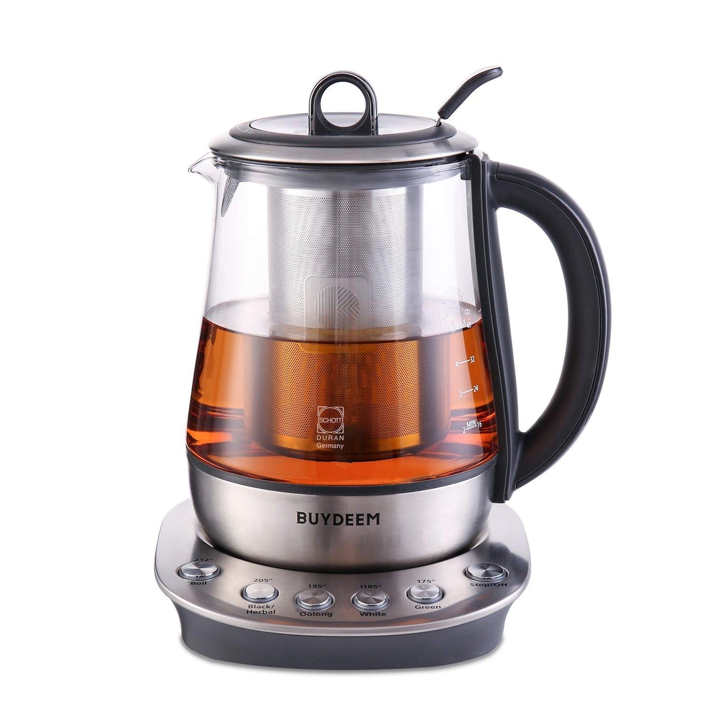 BUYDEEM K156 Tea Maker, Electric Kettle for Tea and Coffee Brewing, 1.6Qt