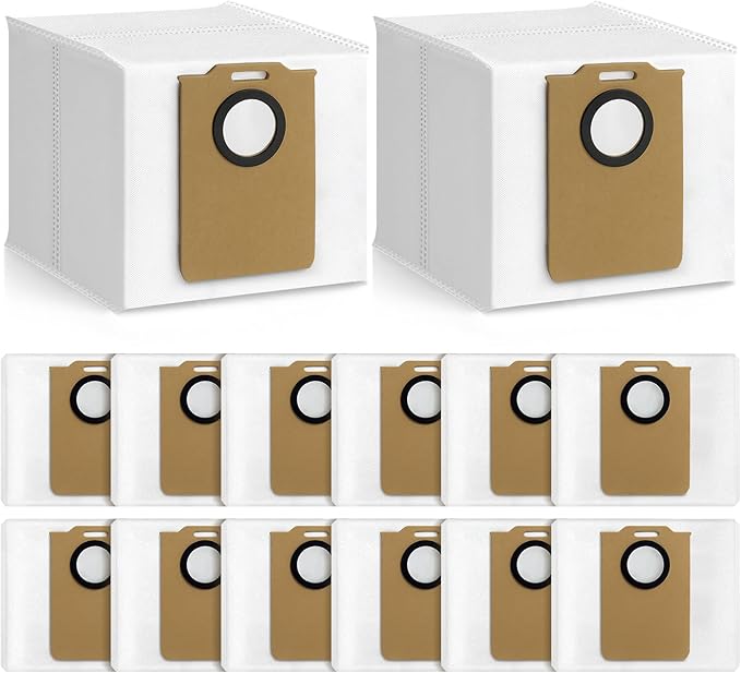 Bluevisk 14 Pack MS1 MAX Dust Bags Compatible with MONSGA MS1 MAX Robot Vacuum Bags 3L Large Capacity Heavy Duty Bags for Home Vacuum