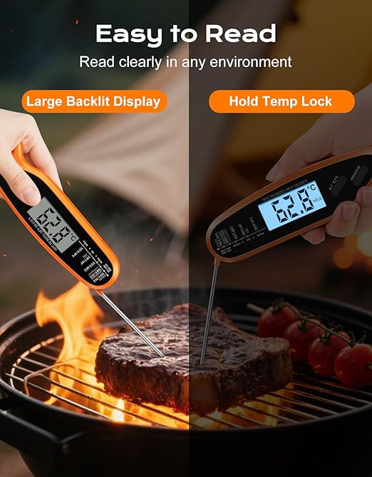 Otemly Digital Meat Thermometer for Cooking with Dual Probe