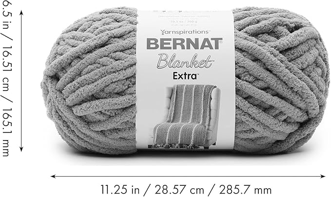 Bernat Vapor Gray Blanket Extra, 1 Pack