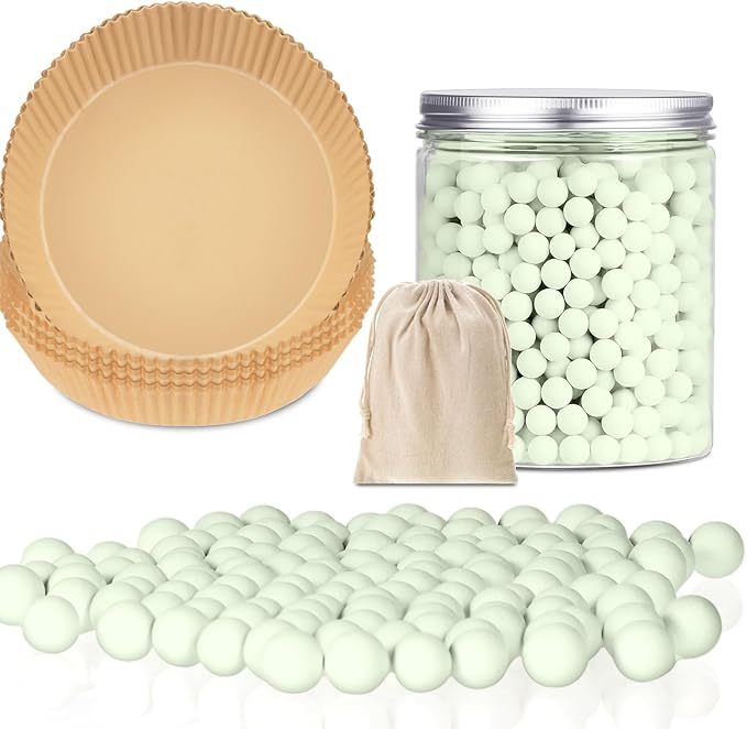 Patelai 1 Pcs 2 lb White Pie Weights Ceramic with 50 Pcs Parchment Paper
