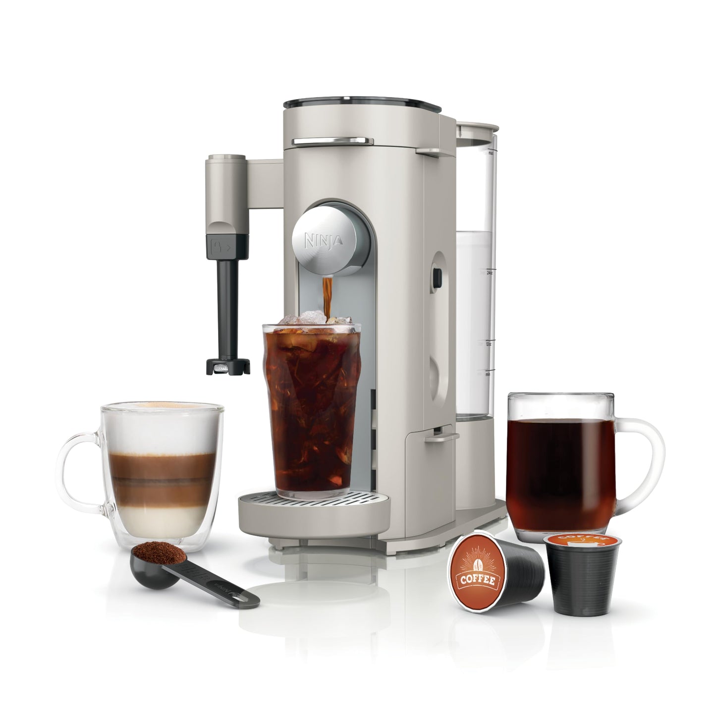 Ninja Pod & Grounds XL Coffee Maker, K-Cup Compatible, Denim Blue, PB055ABL