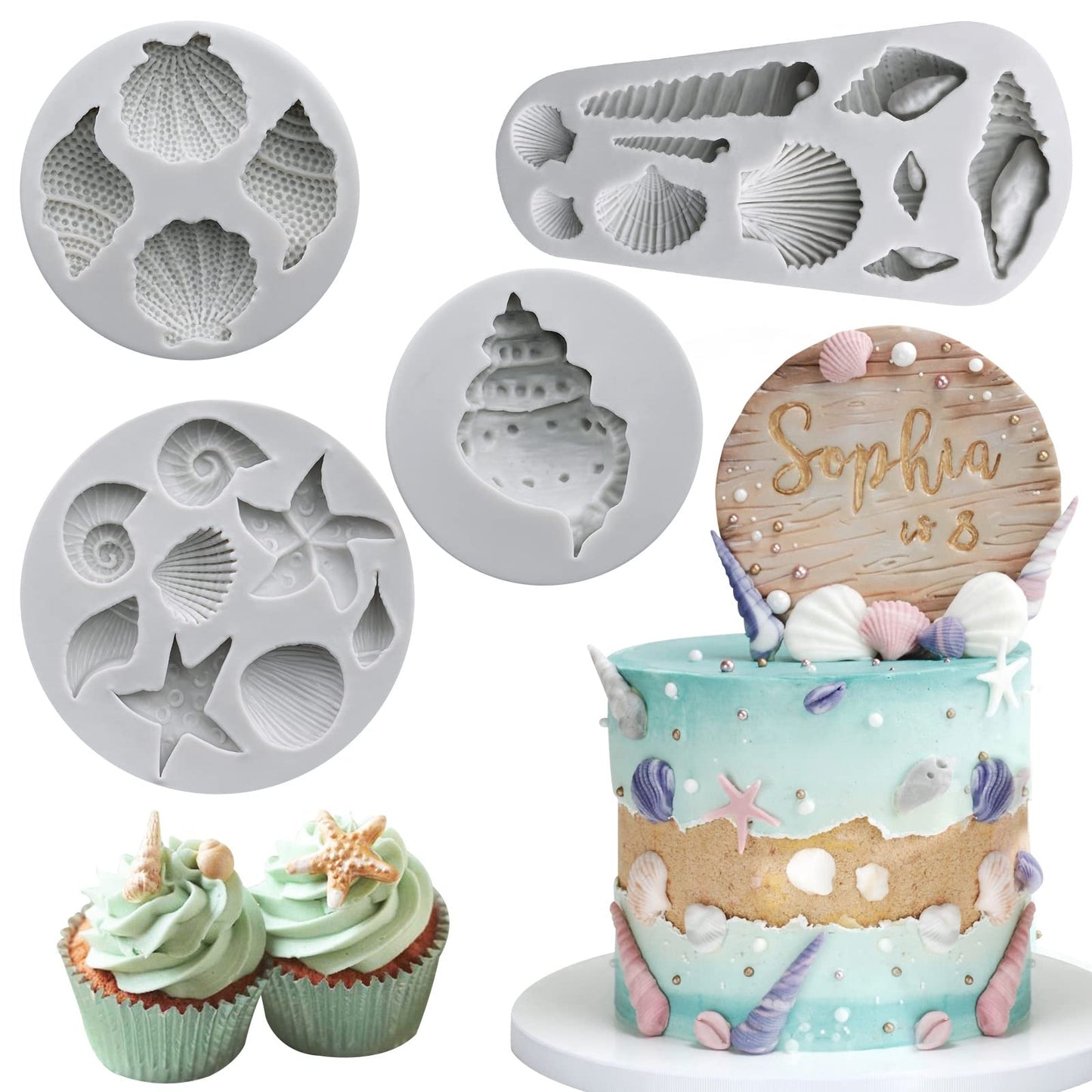 Sakolla Graduation Fondant Molds Silicone Doctoral Cap Diploma Chocolate Candy Molds Congrats Grad Congratulations Mould Cake Toppers Party Decorations for 2026 Graduation Celebration