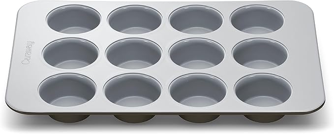 Caraway Non-Stick Ceramic-Coated 12-Cup Muffin Pan Duo