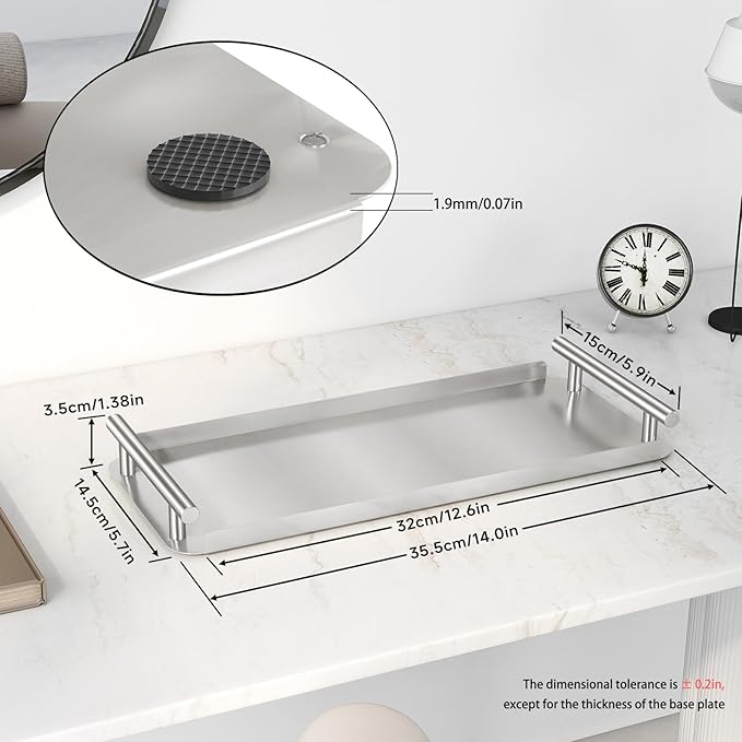 Toilet Paper Basket,Toilet Paper Storage for Toilet Tank, Bathroom, Kitchen Counter (Brush Nickel)