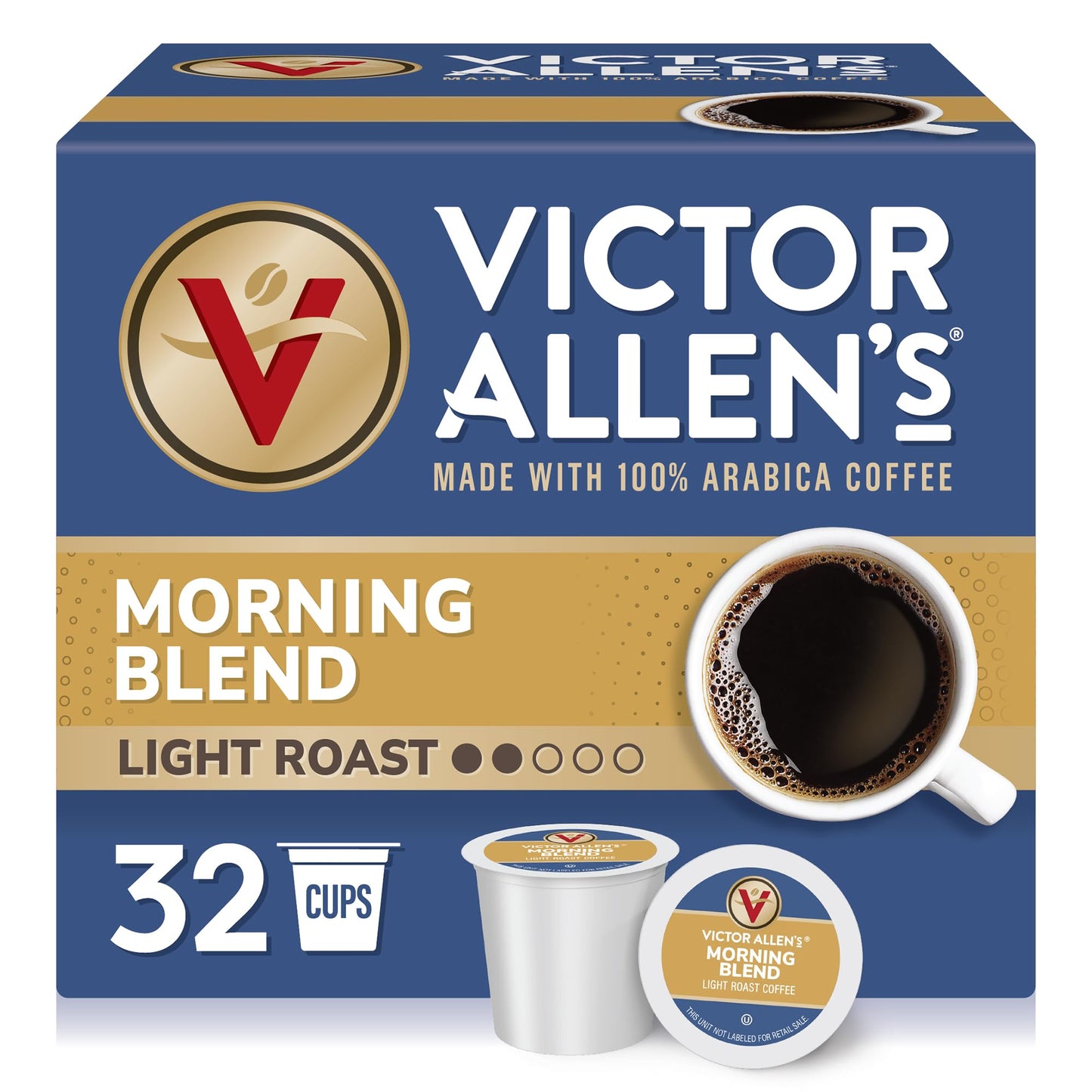 Victor Allen's Coffee Variety Pack (Morning Blend, 100% Colombian, Donut Shop Blend, and French Roast), 42 Count, Single Serve Coffee Pods for Keurig K-Cup Brewers