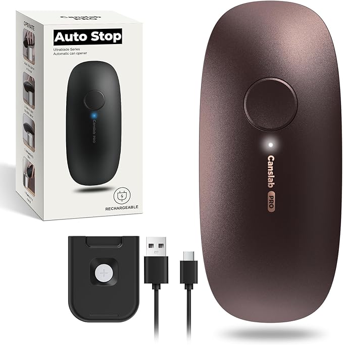 Canslab Ultrablade PRO Electric Can Opener,USB Rechargeable,Smart Auto Stop