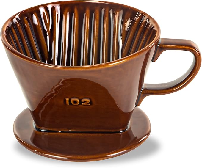 LHUKSGF Pour Over Ceramic, Coffee Dripper Ceramic Coffee Maker,Blue
