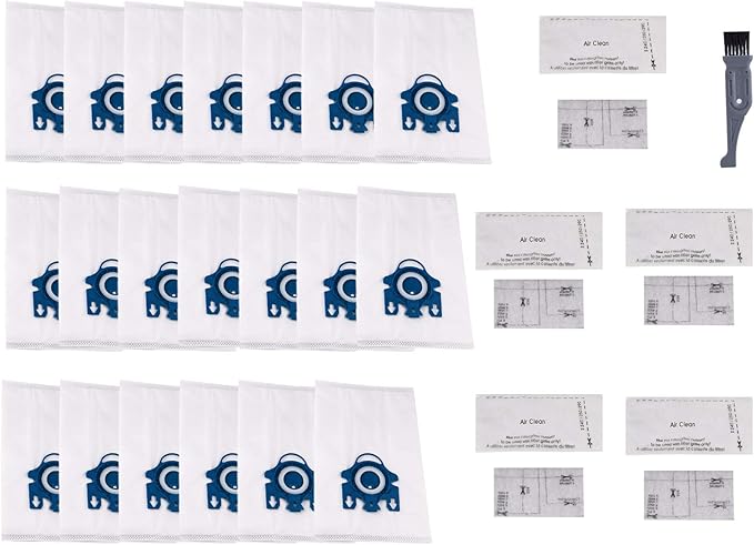 20Pack Replacement GN Vacuum Cleaner Bags for Miele Classic C1/Complete C3
