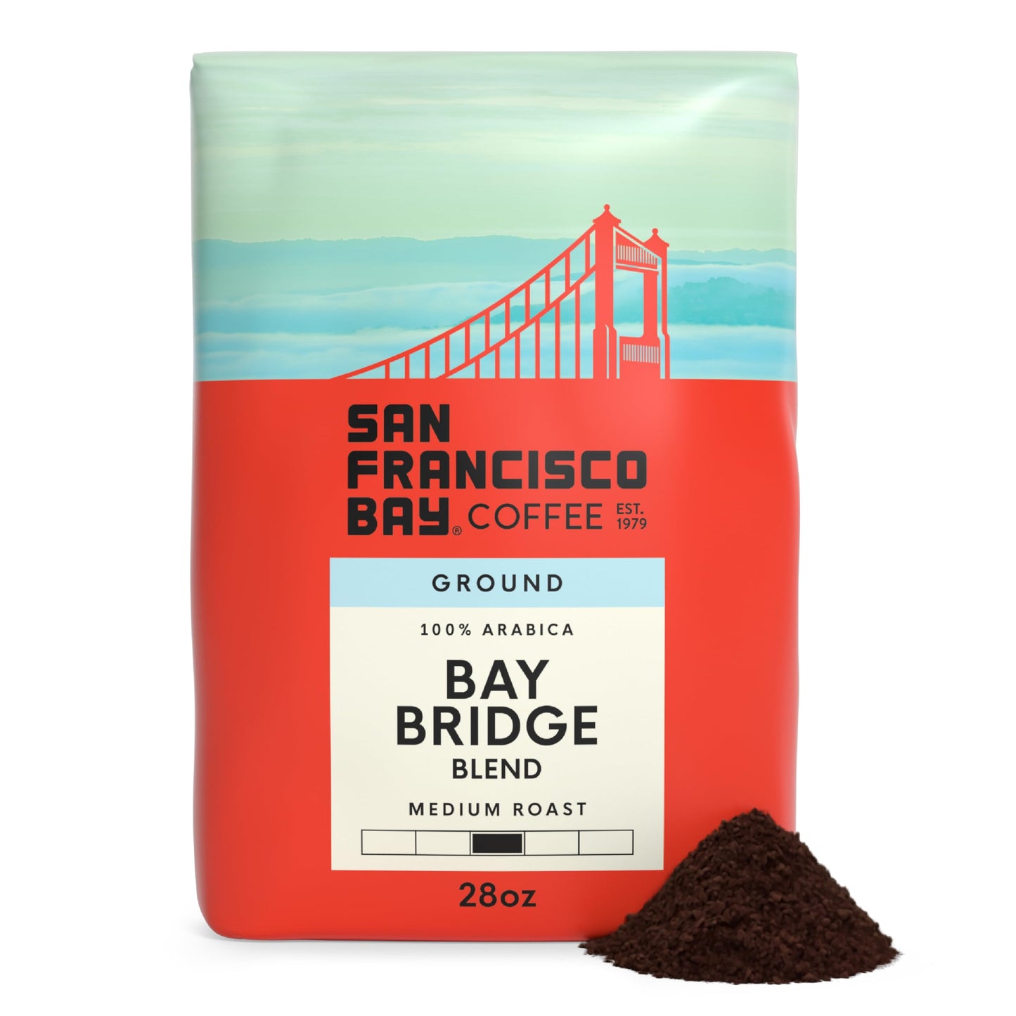 San Francisco Bay Coffee French Roast Ground Coffee, 28 oz bag