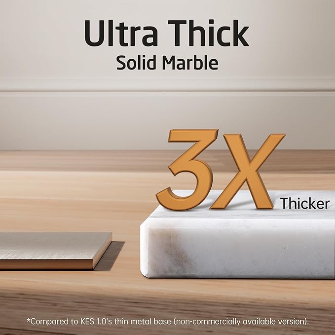 KES Standing Towel Racks for Bathroom 2-Tier, Floor Towel Rack Stand with Heavy Marble Base, Upgrade Steady Freestanding Design, Pro-Grade 18/8 Stainless Steel Brushed Finish, BTH217-2