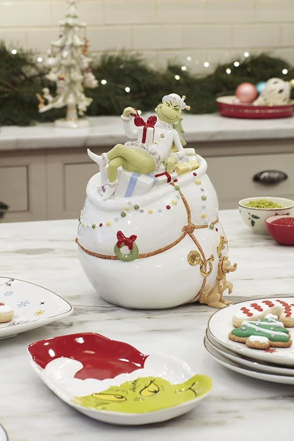 Lenox Merry Grinchmas Christmas Cookie Jar