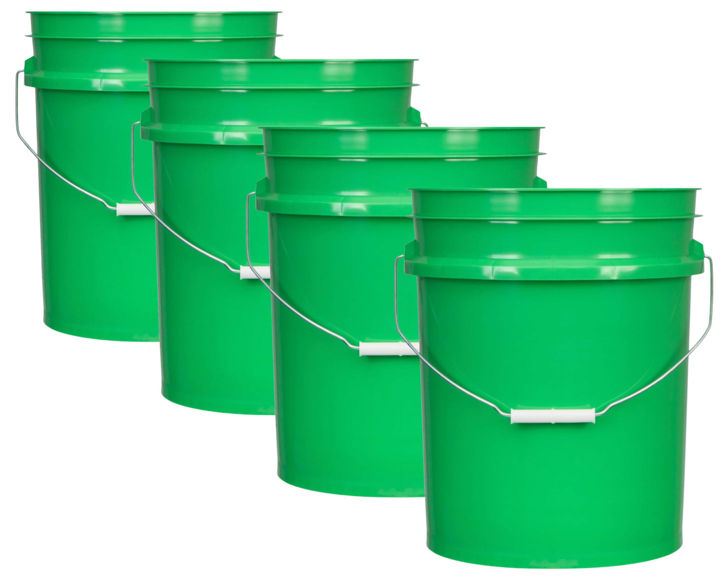 House Naturals 5 Gallon Premium HPDE Plastic Bucket - Made in USA Food Grade Container, BPA Free All Purpose Pail (5, Red)