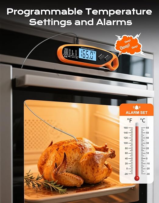 Otemly Digital Meat Thermometer for Cooking with Dual Probe